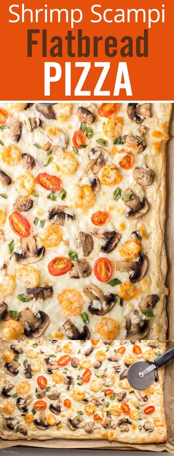 Shrimp Scampi Flatbread Pizza