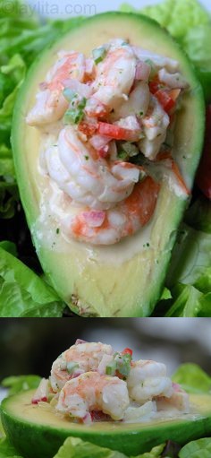 Shrimp stuffed avocado