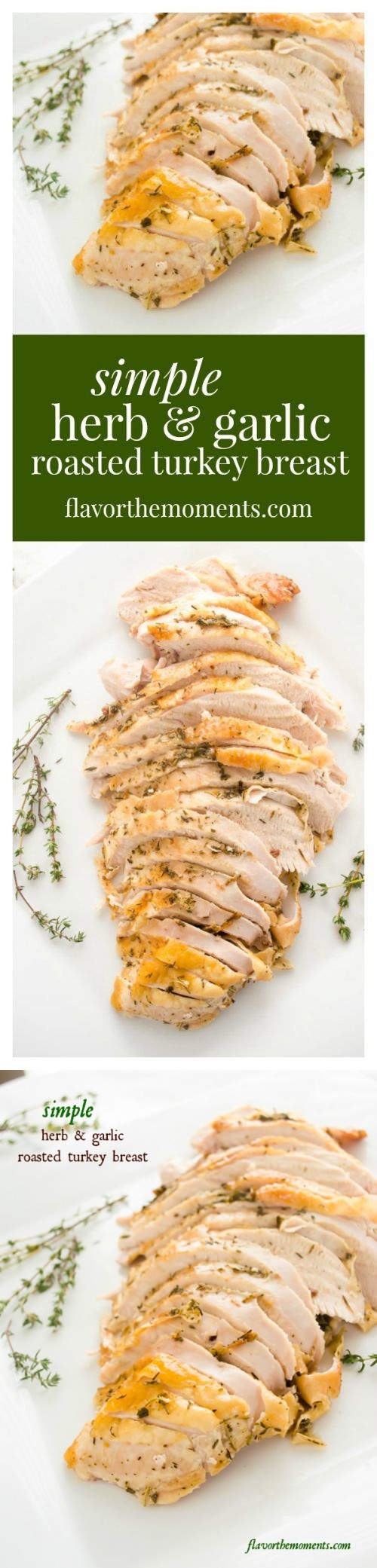 Simple Herb and Garlic Roasted Turkey Breast