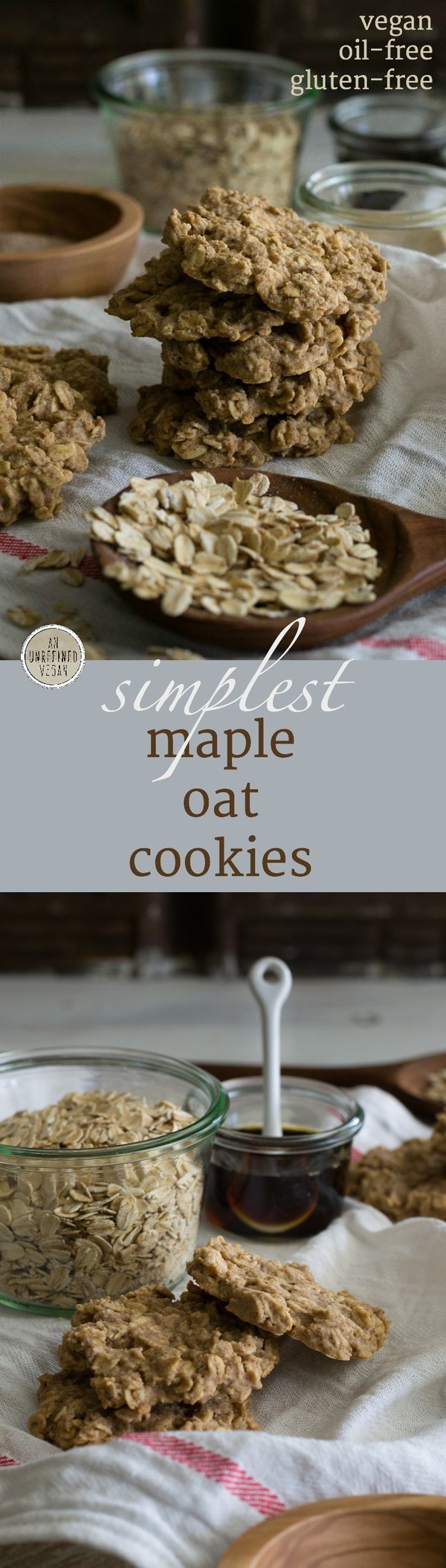 Simplest Maple Oat Cookies