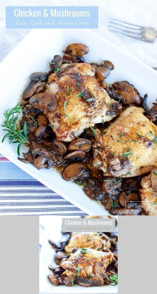 Skillet Chicken & Mushrooms - Low Carb