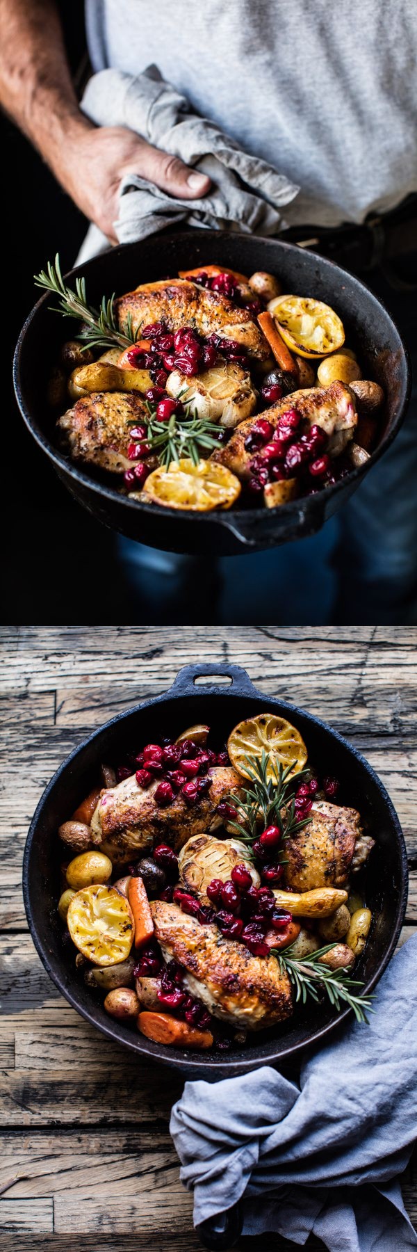 Skillet Cranberry Roasted Chicken