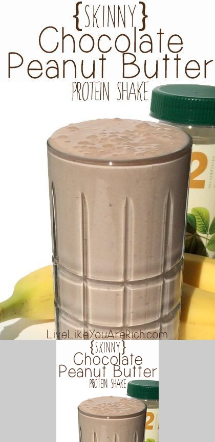 Skinny Chocolate Peanut Butter Protein Shake