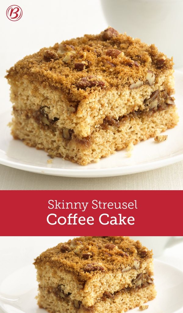 Skinny Streusel Coffee Cake