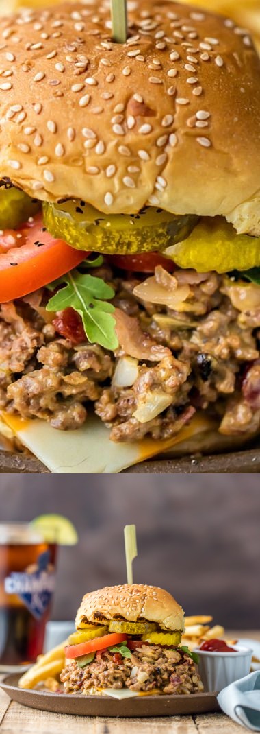 Slow Cooker Bacon Cheeseburger Sloppy Joes