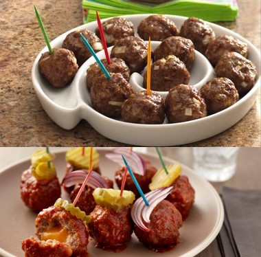 Slow-Cooker Barbecue Bacon Cheeseburger Meatballs