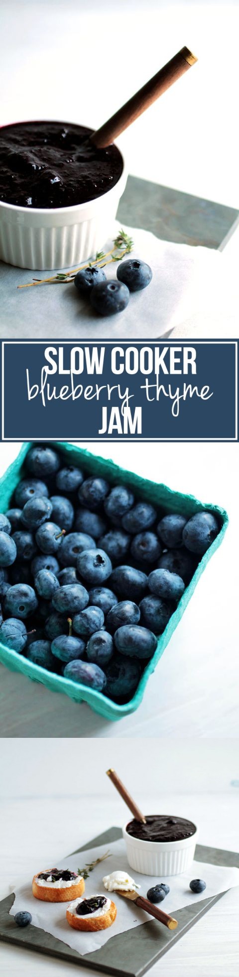 Slow Cooker Blueberry Thyme Jam