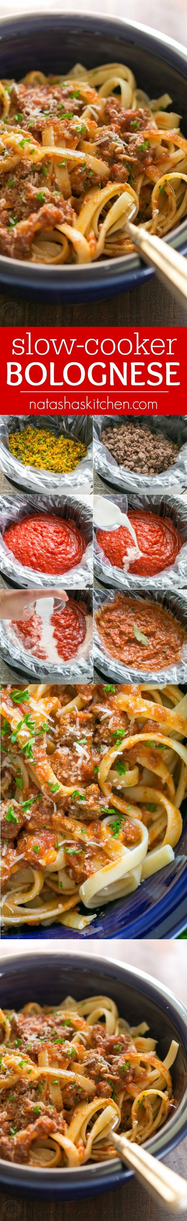 Slow Cooker Bolognese Sauce (Pasta Meat Sauce