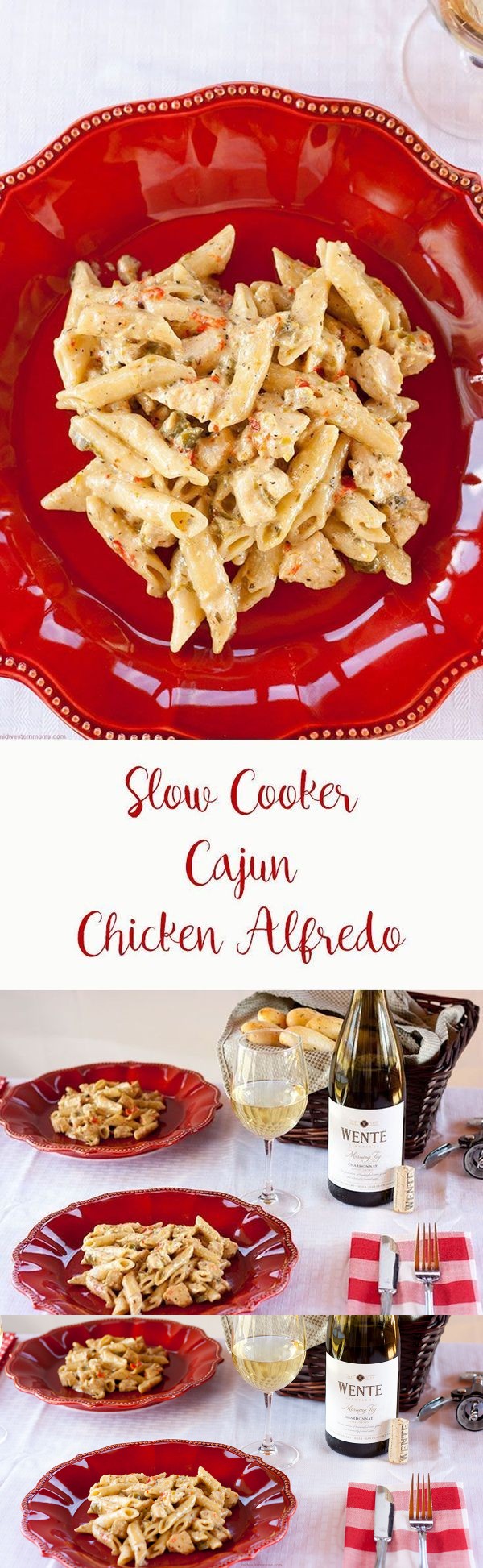 Slow Cooker Cajun Chicken Alfredo