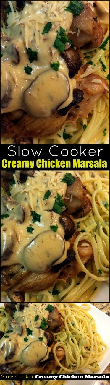 Slow Cooker Creamy Chicken Marsala