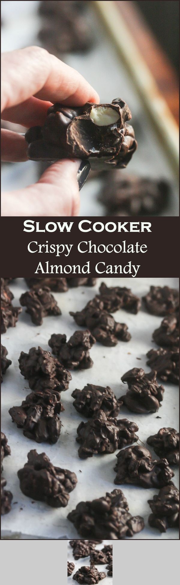 Slow Cooker Crispy Chocolate Almond Candy