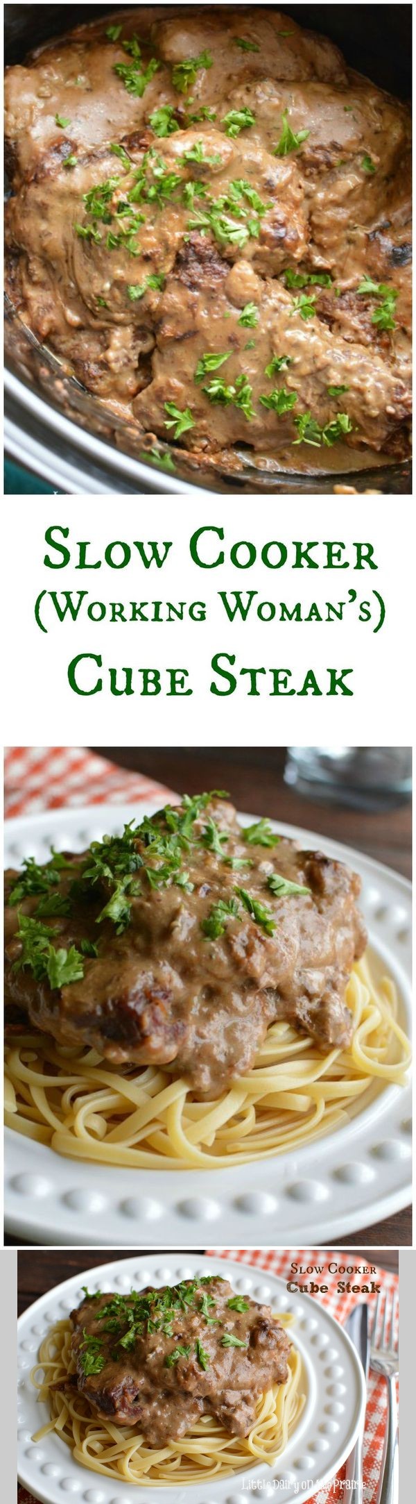 Slow Cooker Cube Steak in Mushroom Sauce