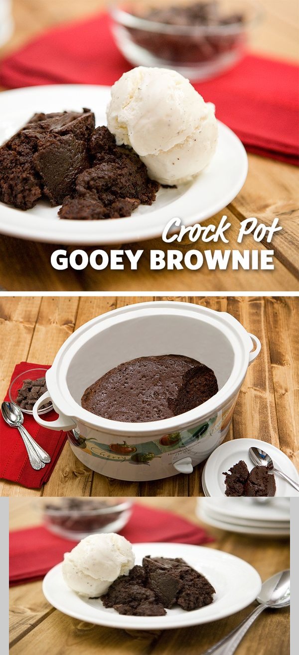 Slow Cooker Gooey Brownie Cake