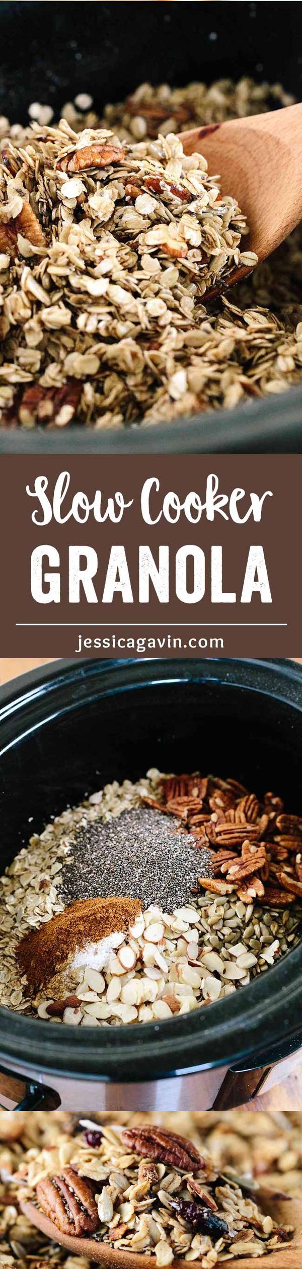 Slow Cooker Granola with Fruit and Nuts