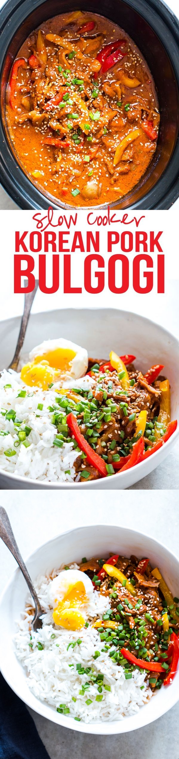 Slow Cooker Korean Pork Bulgogi with Gochujang