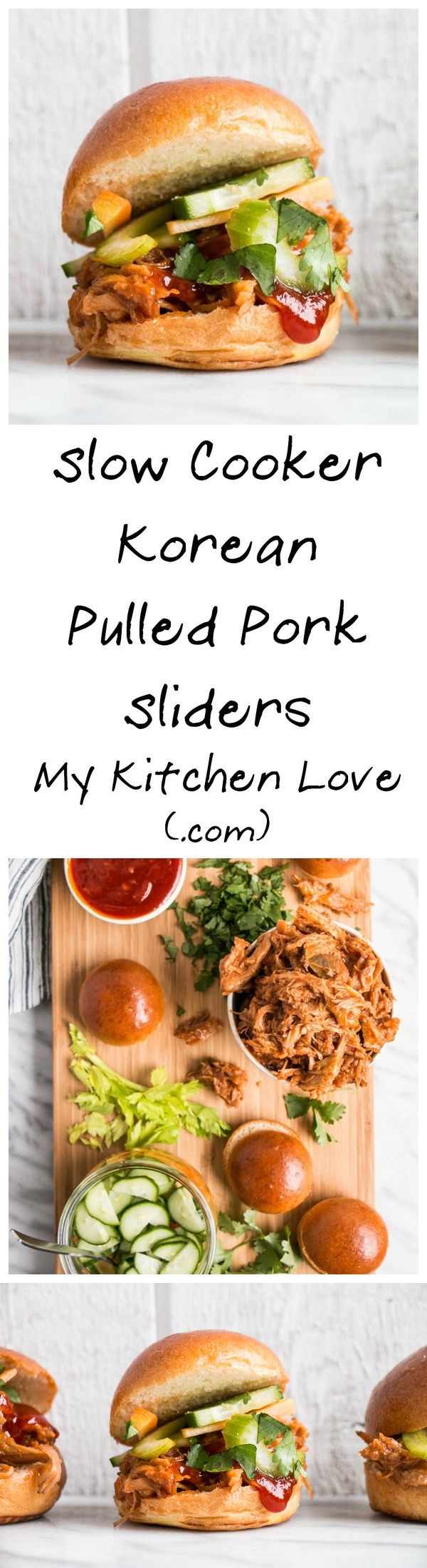 Slow Cooker Korean Pulled Pork Sliders