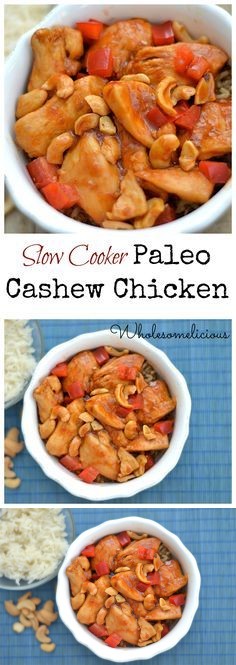 Slow Cooker Paleo Cashew Chicken