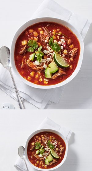Slow-cooker Pork and Hominy Posole Soup