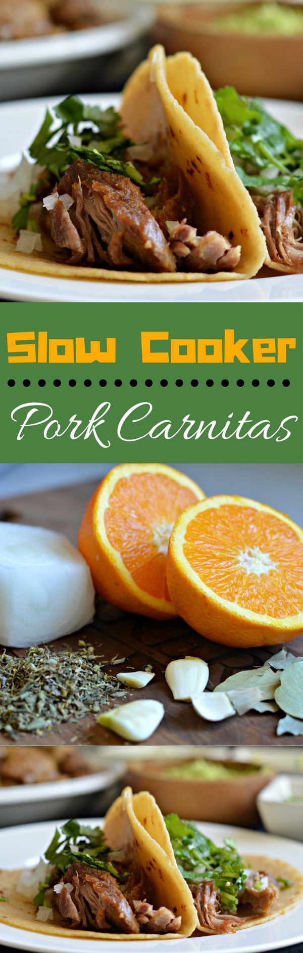 Slow Cooker Pork Carnitas Tacos