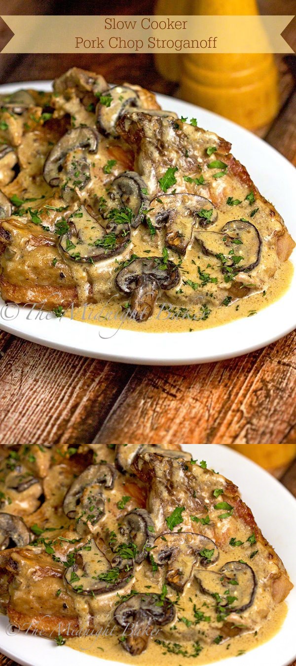 Slow Cooker Pork Chop Stroganoff