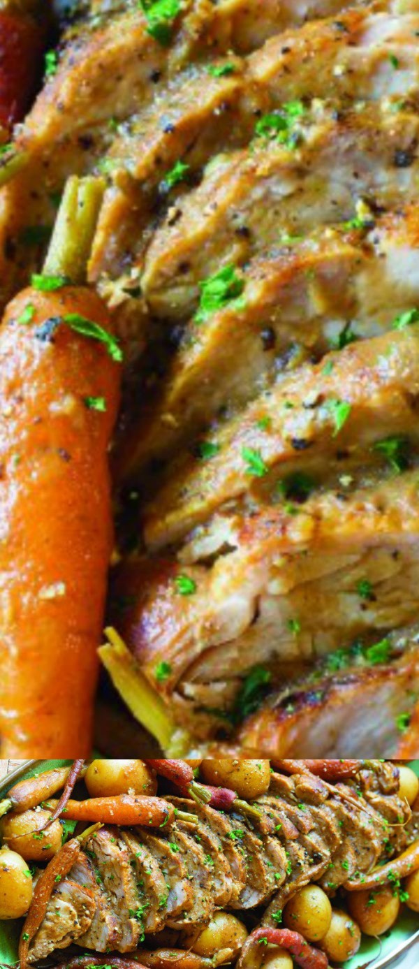 Slow Cooker Pork Loin with Vegetables