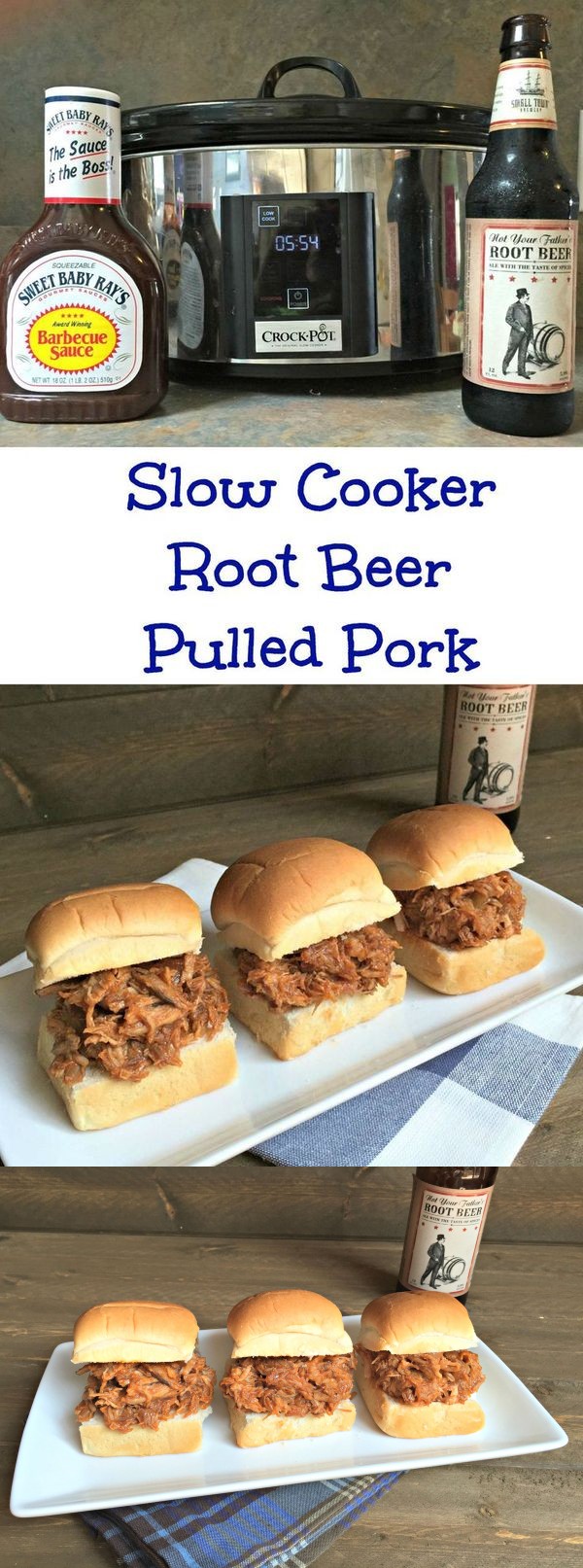 Slow Cooker Root Beer Pulled Pork Sliders