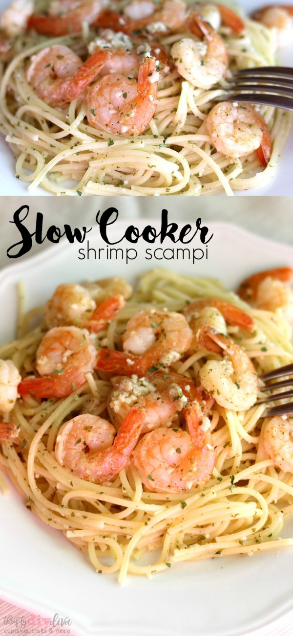 Slow Cooker Shrimp Scampi: Easy Crock Pot Dinner