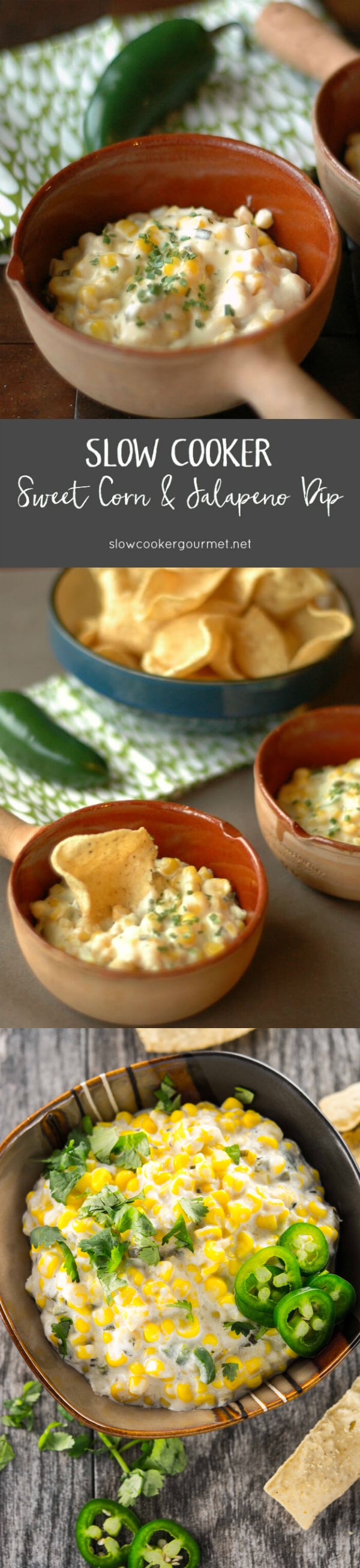 Slow Cooker Sweet Corn and Jalapeno Dip