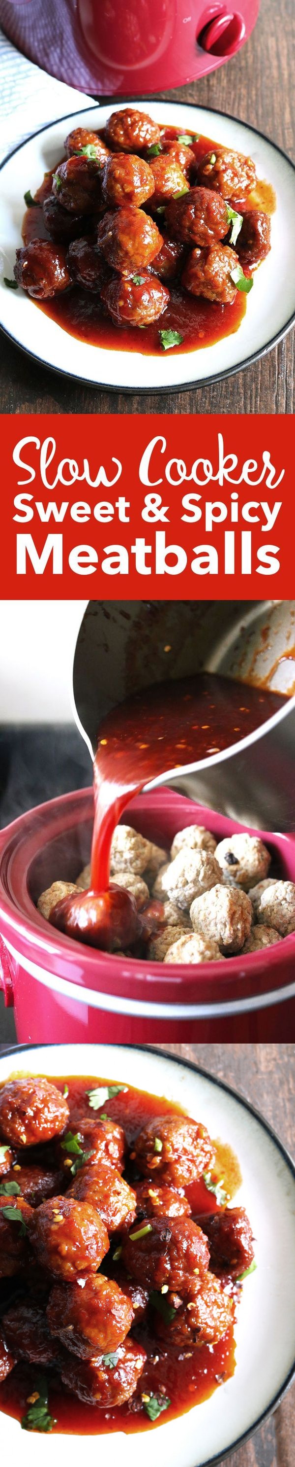 Slow Cooker Sweet Spicy Meatballs