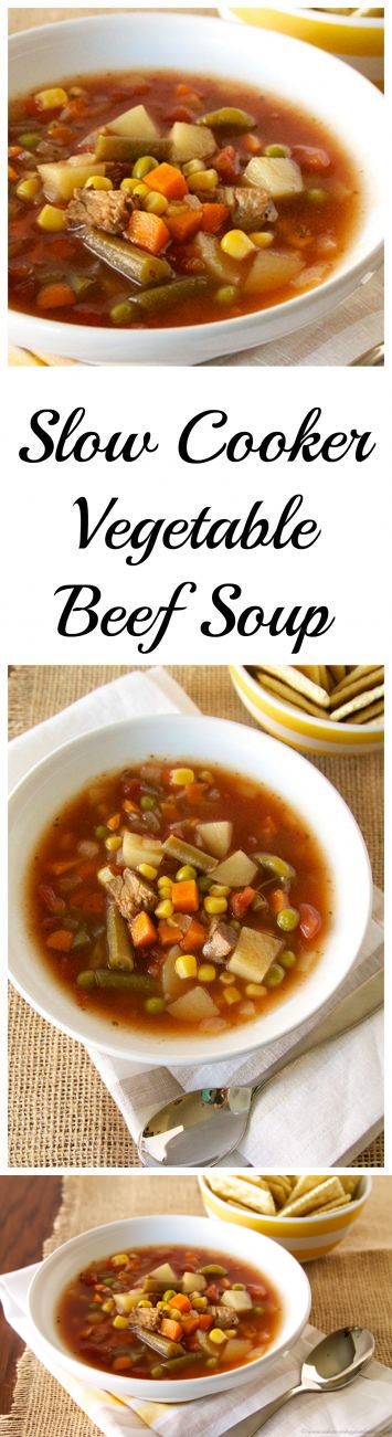 Slow Cooker Tomato Beef Soup