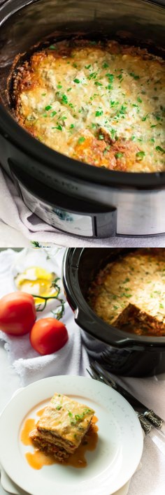 Slow Cooker Zucchini Lasagna