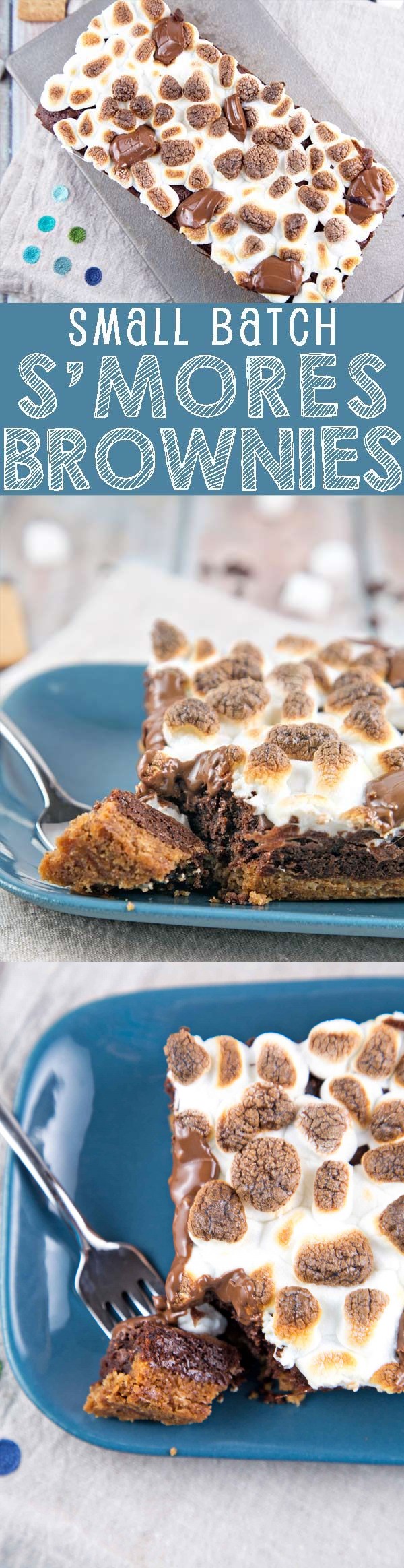Small Batch S'mores Brownies