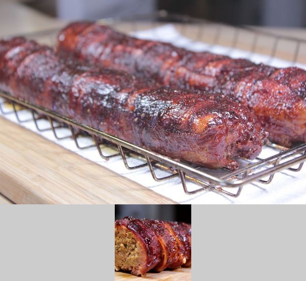 Smoked Meatloaf Logs