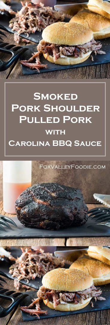 Smoked Pork Shoulder Pulled Pork with Carolina Style BBQ Sauce