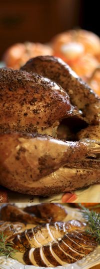 Smoked Turkey With Herb Dry Rub