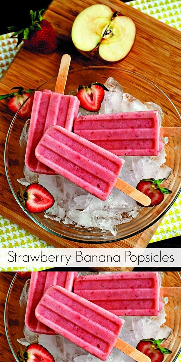 Smoothie Strawberry Banana Popsicles