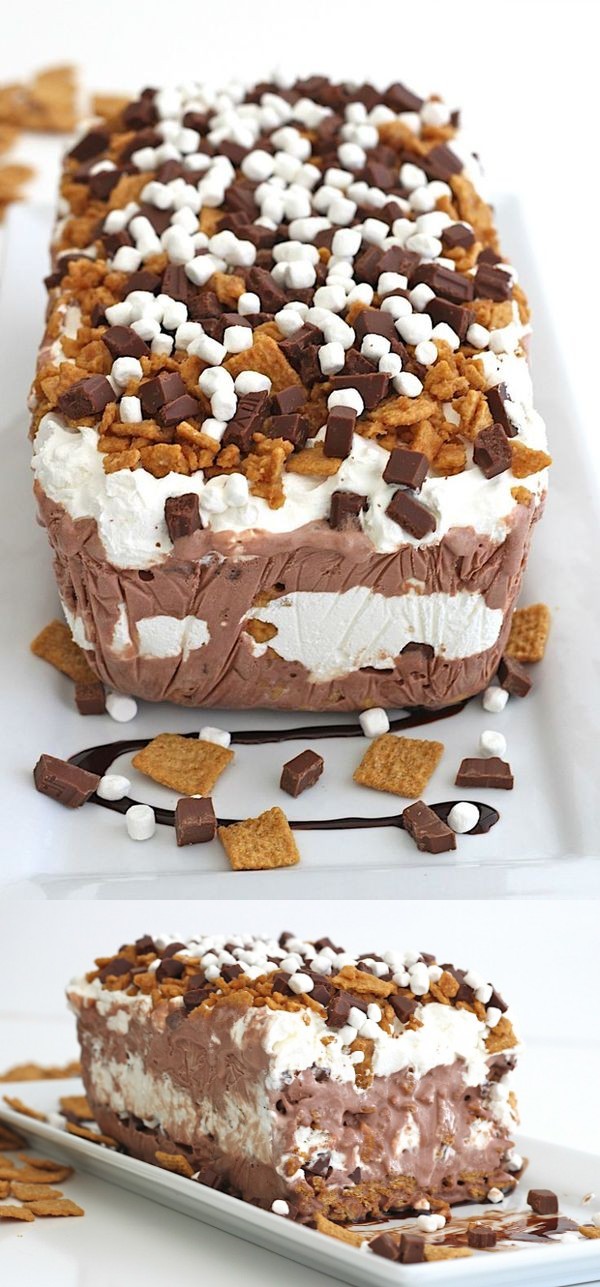 S'mores Ice Cream Cake