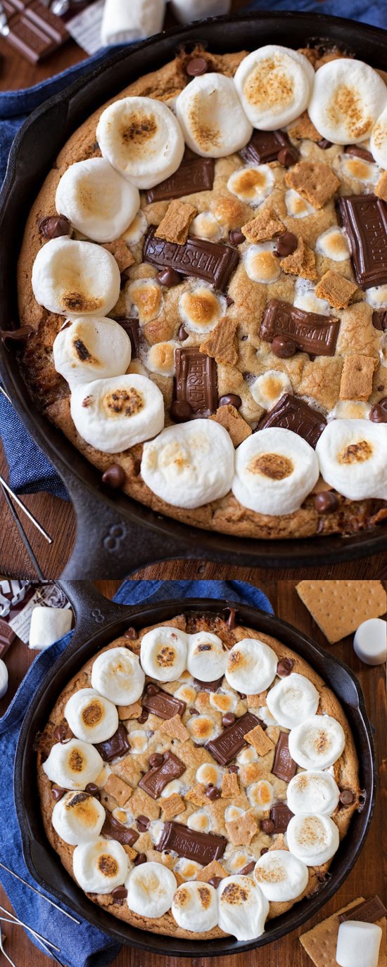 S'mores Skillet Cookie Cake