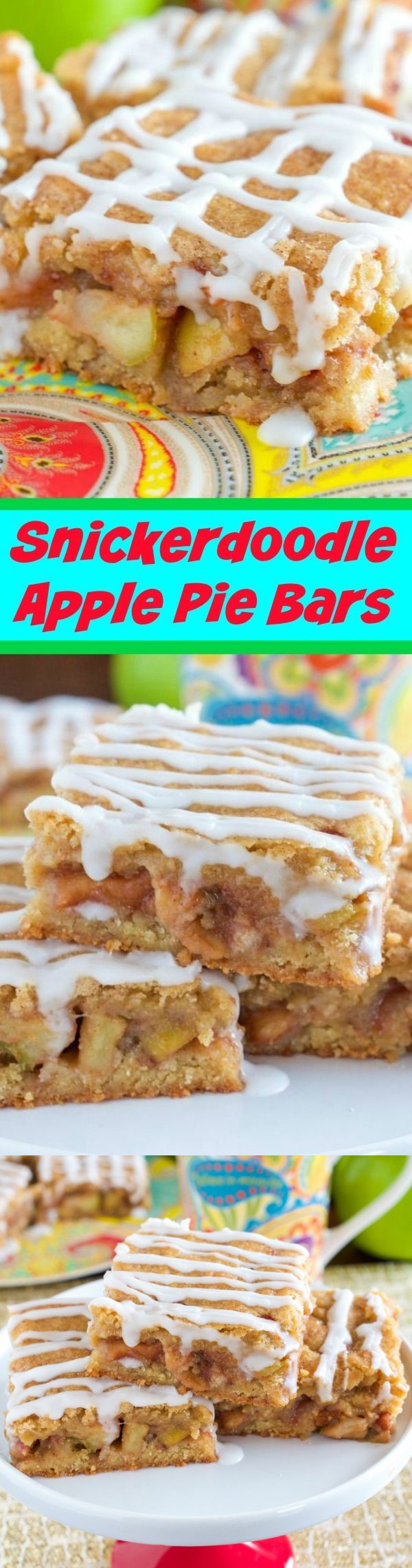 Snickerdoodle Apple Pie Bars