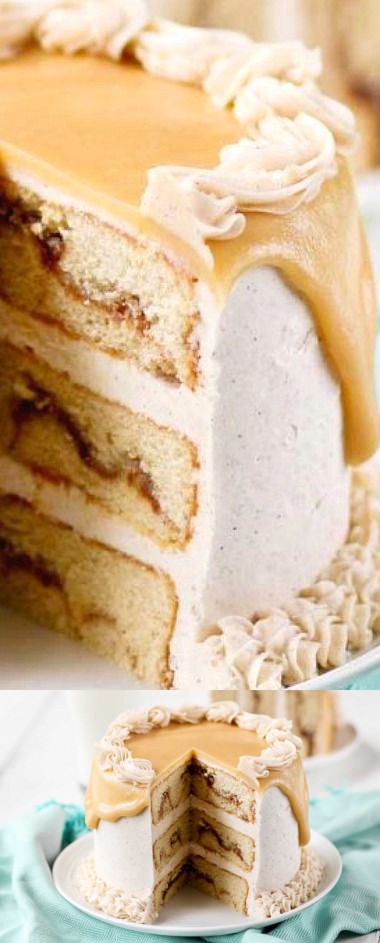 Snickerdoodle Caramel Layer Cake