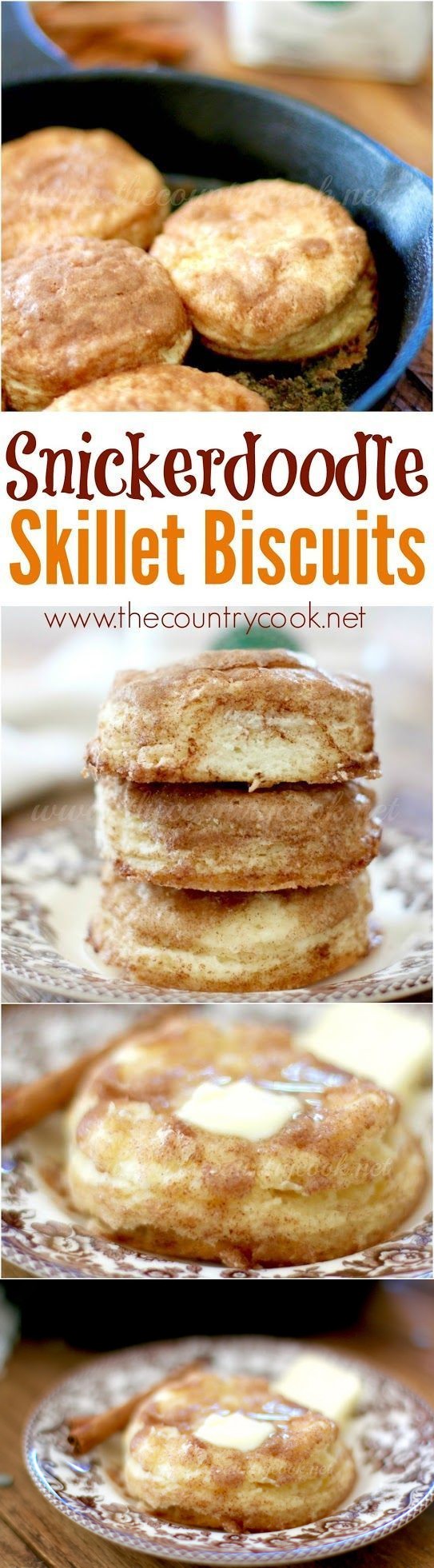 Snickerdoodle Skillet Biscuits