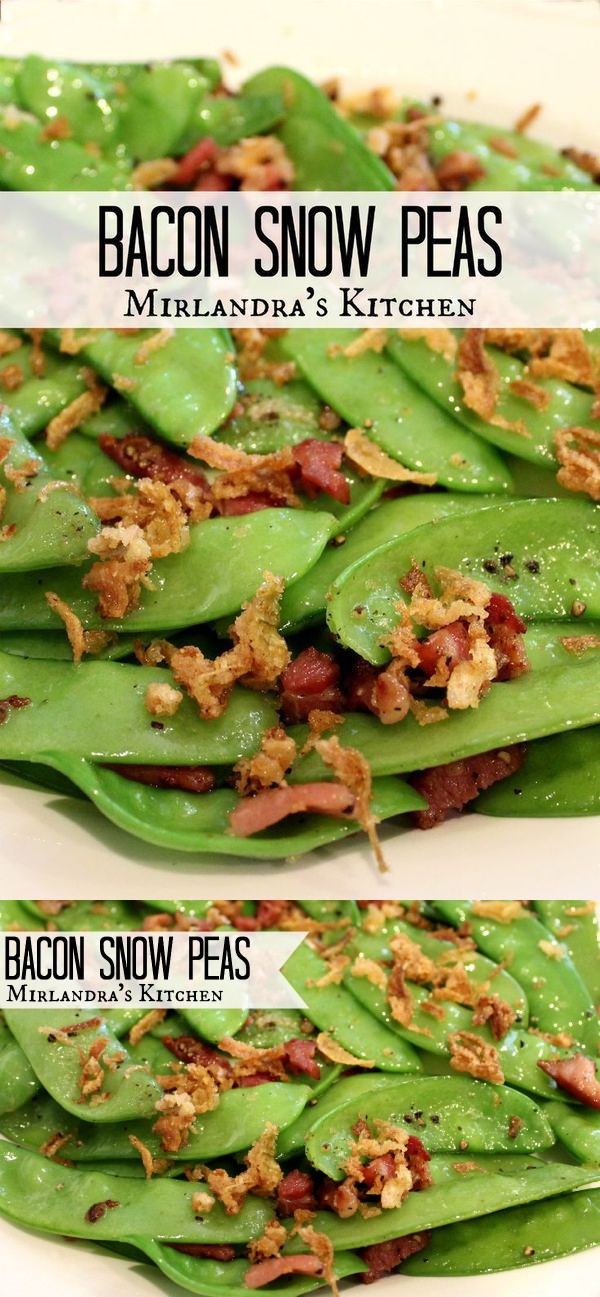 Snow Peas With Bacon