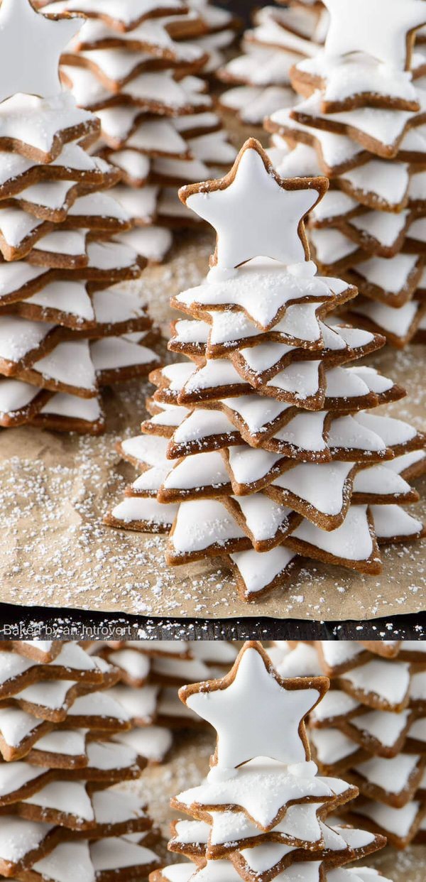 Snowy Gingerbread Christmas Trees