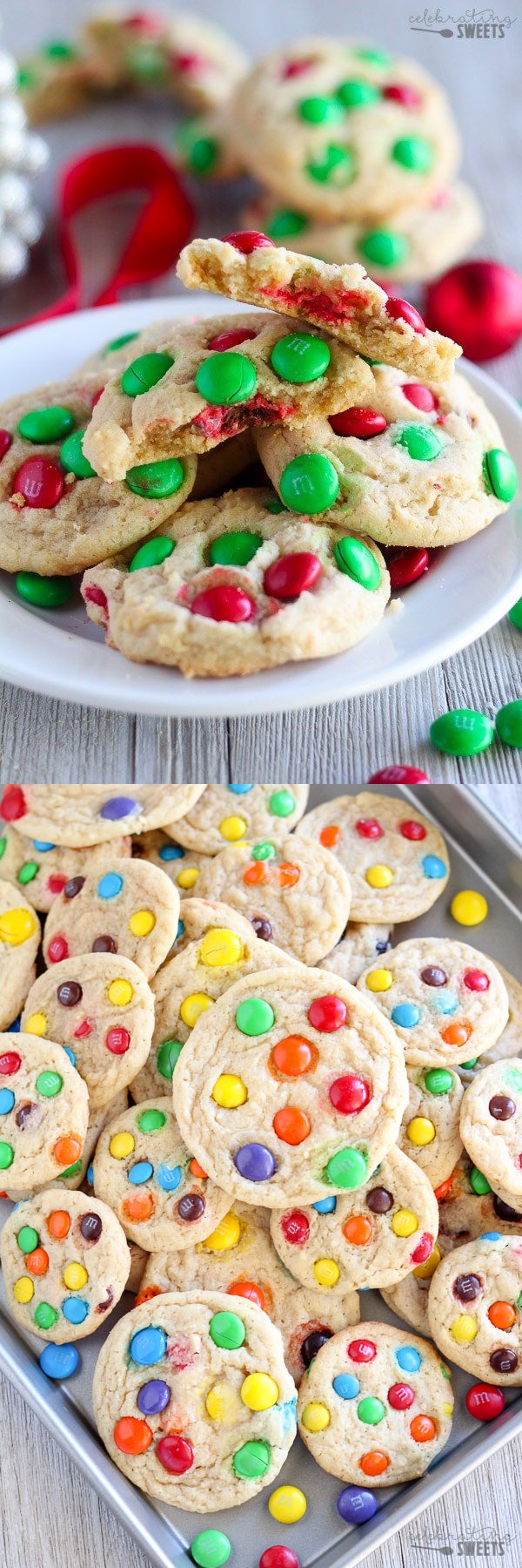 Soft and Chewy M&M Cookies