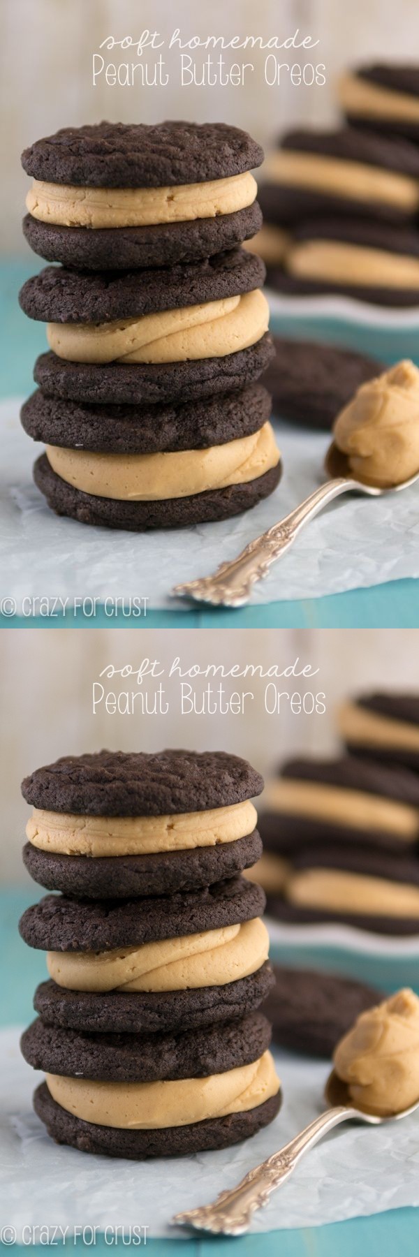 Soft Homemade Peanut Butter Oreos