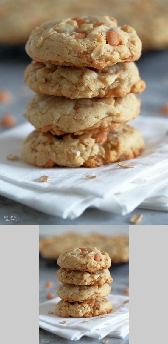 Soft Oatmeal Scotchies Cookies