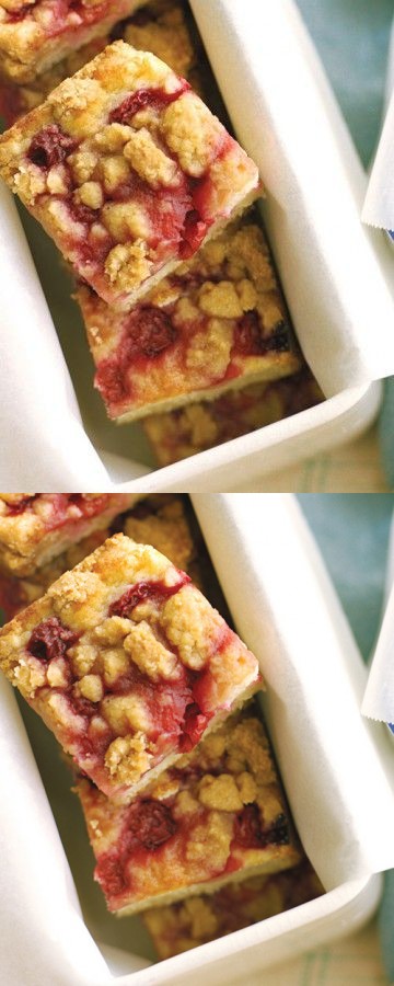 Sour Cherry Crumb Cakes