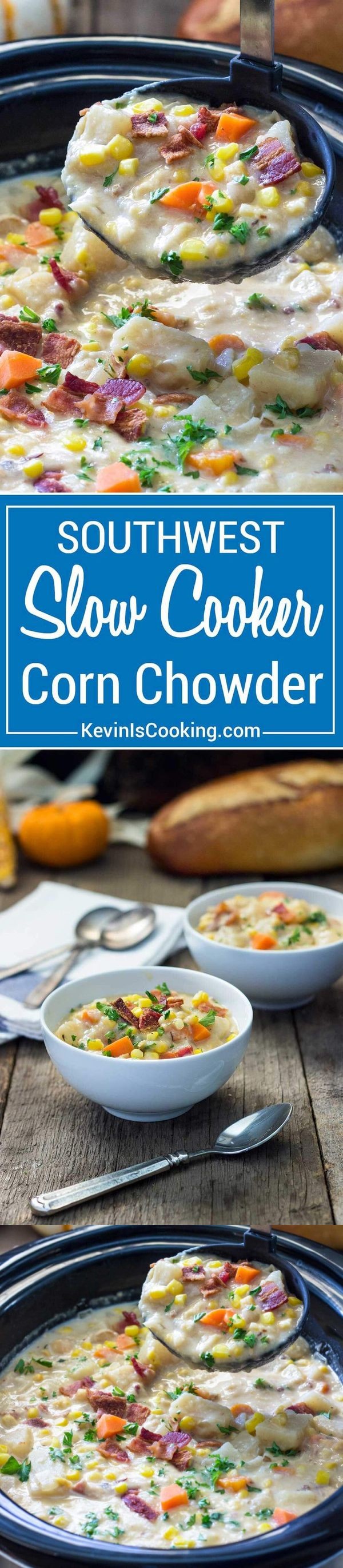 Southwest Slow Cooker Corn Chowder