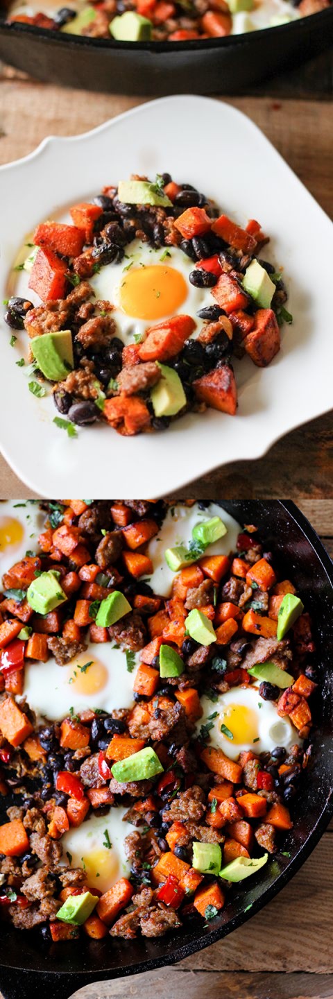 Southwestern Skillet Sweet Potato Breakfast Hash