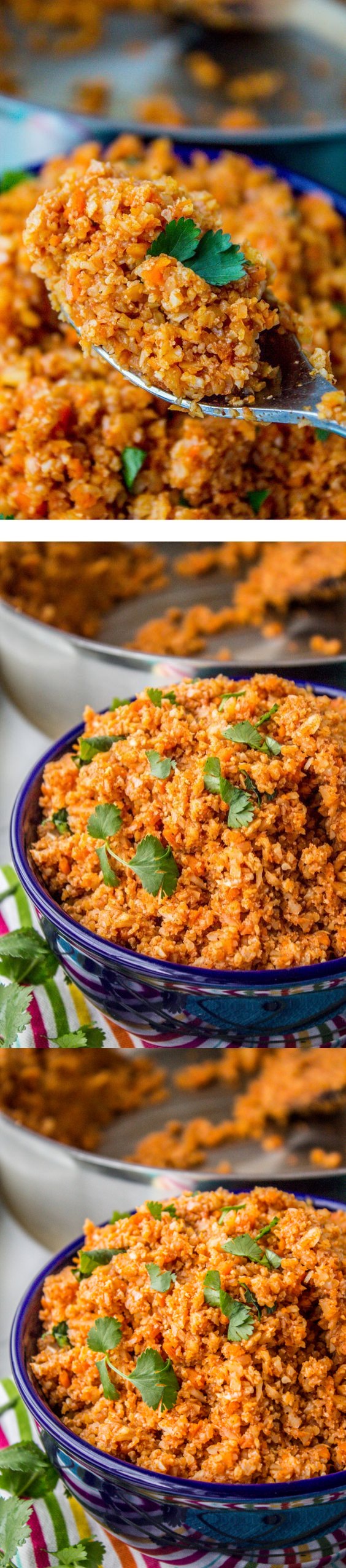 Spanish Cauliflower Rice (to eat with Mexican Food